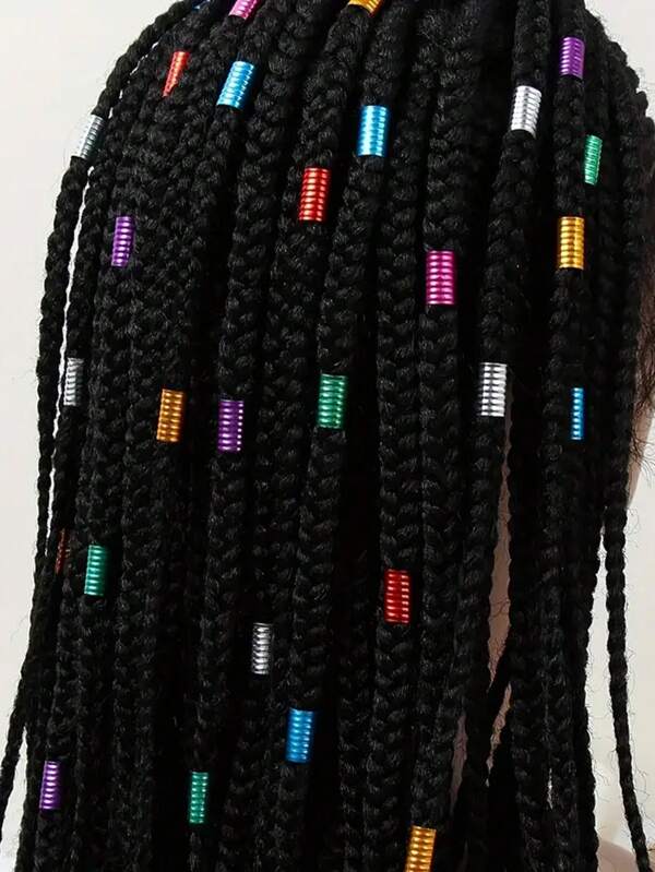 120 Pcs Thread Dirty Braid Hair Ring For Wigs And Dreadlocks Vintage