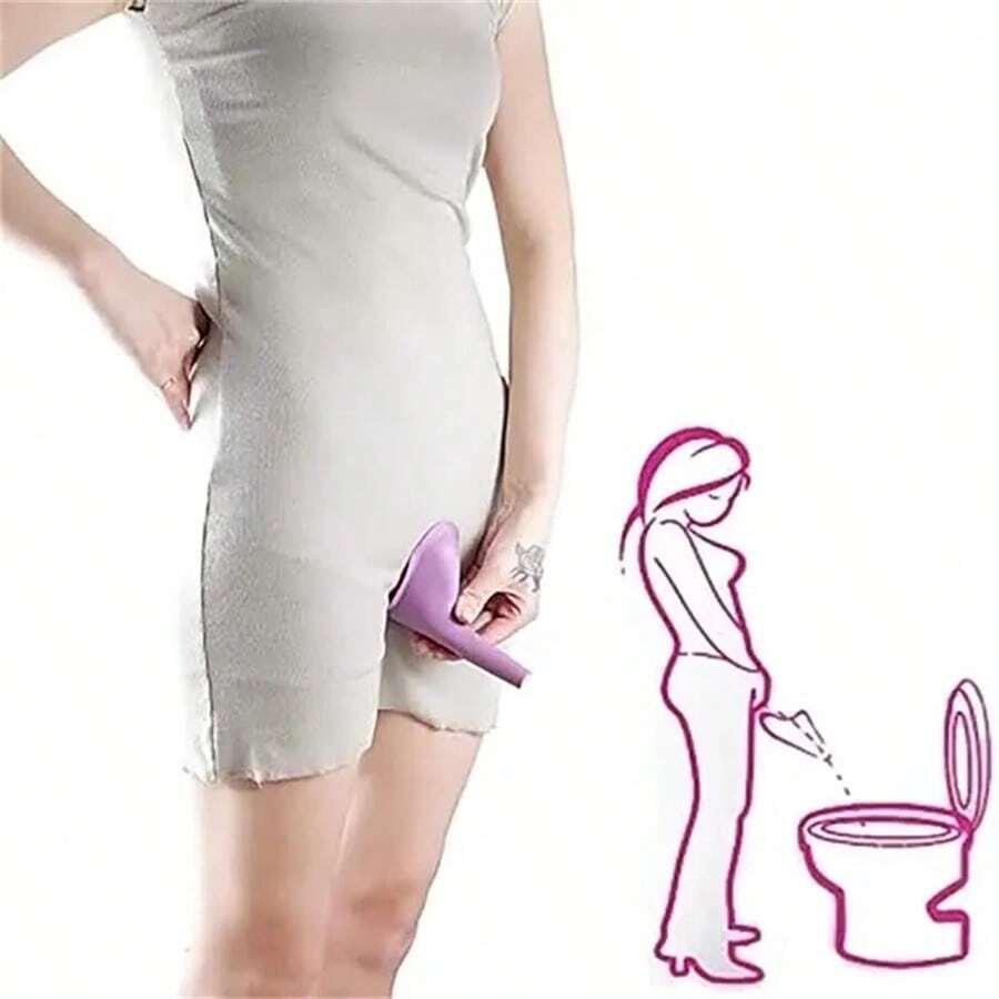 1pc Portable Silicone Female Urination Device, Stand Up & Reusable, Perfect For Camping, Hiking, Travel