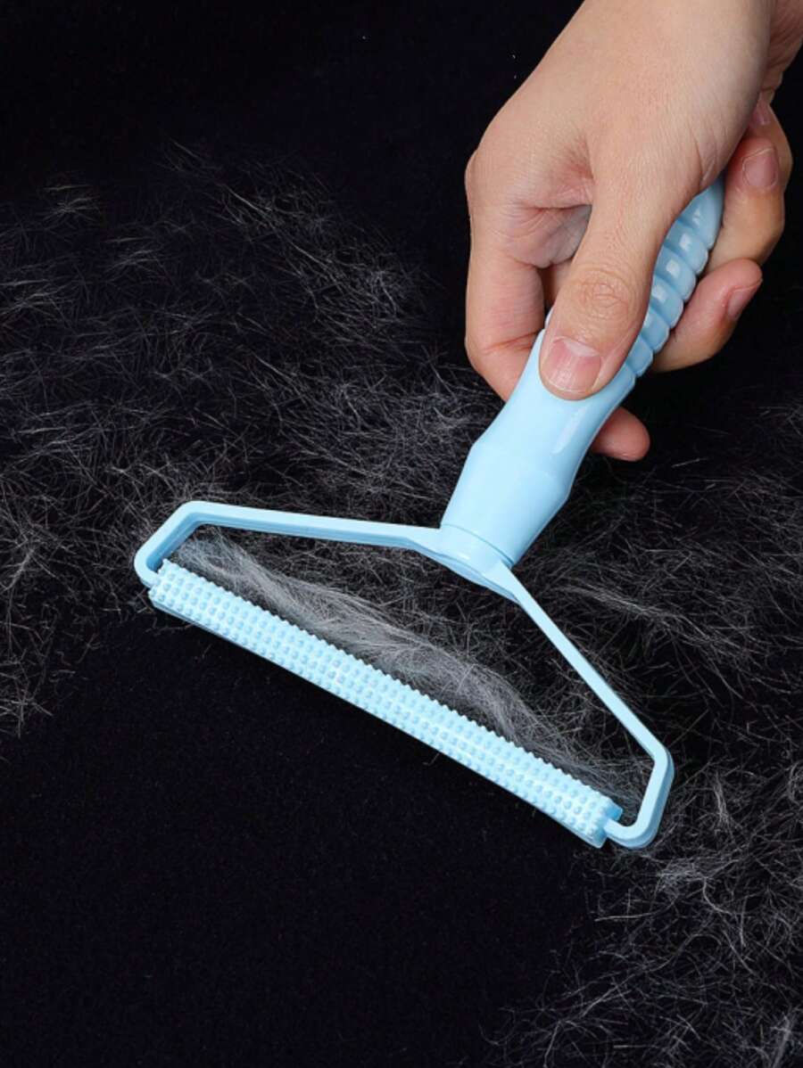 1 Pièce Bleu Portable Mini 2-en-1 Tondeuse À Pull Et Dépoussiéreur De Tissu Épilateur, Coupe Pour Vêtements