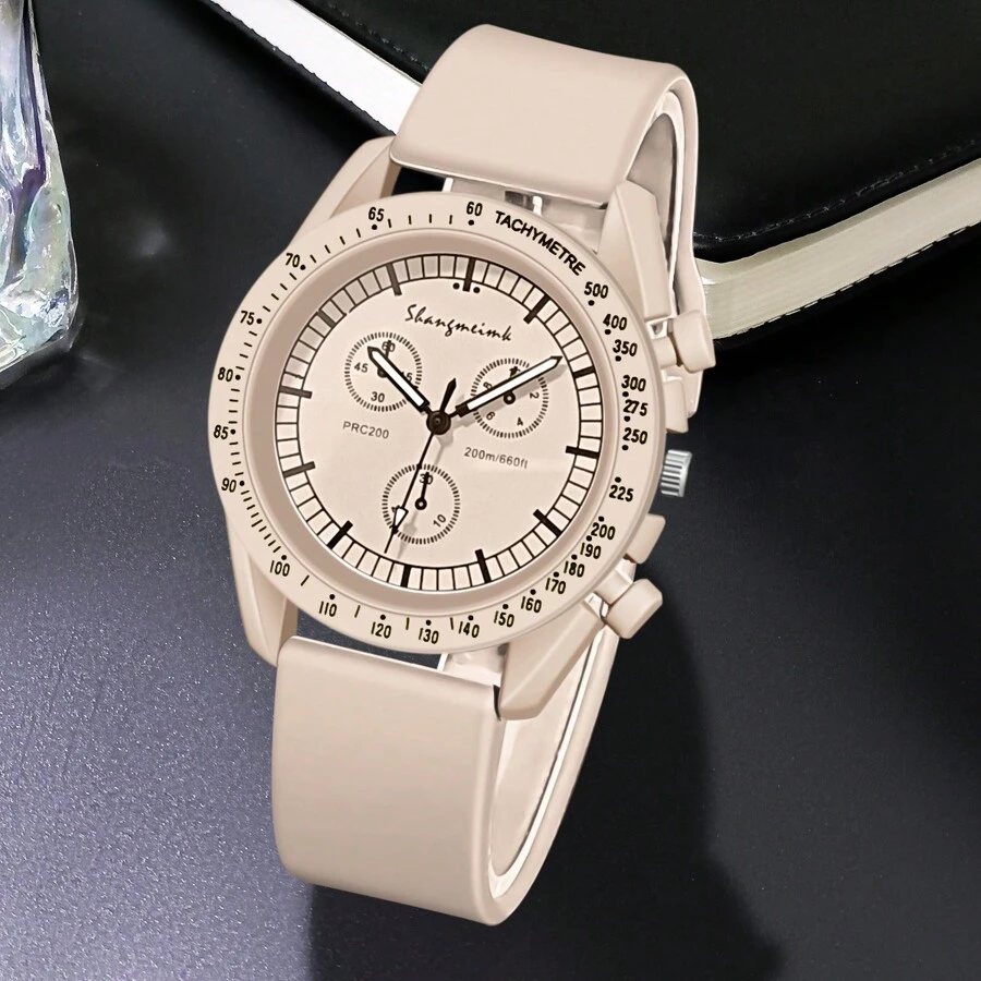 1 Pc Fashion Sports Silicone Women's Watch New Fully Automatic Quartz Watch Women Brand Luxury Watch Elegant Rhinestone Wrist Watches Gifts Clock Women Gift