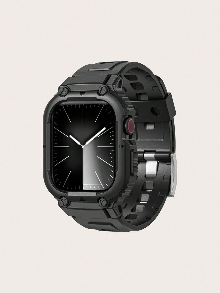 Casual Sports Mountain Climbing One-piece Frame Business Watch Strap For Men And Women, Compatible With Apple Watch 40mm, 41mm, 44mm, 45mm, 49mm