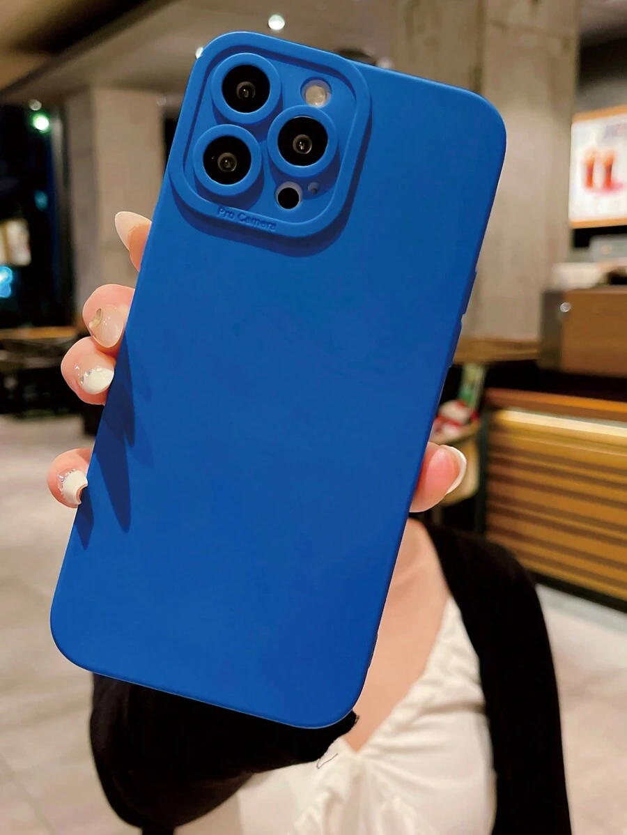1pc Blue Cleyn Brand Anti-Shock Phone Case Compatible With Apple/Samsung/Xiaomi/Redmi/Oppo/Vivo/Xender/Realme/Infinix