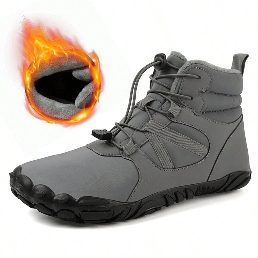 Winter Herren Five Zehenpartie Casual Wasserdichte Rutschfeste, Anti-rutsch, Komfortable, Weiche, Verschleißfeste Und Atmungsaktive Warme Schneestiefel