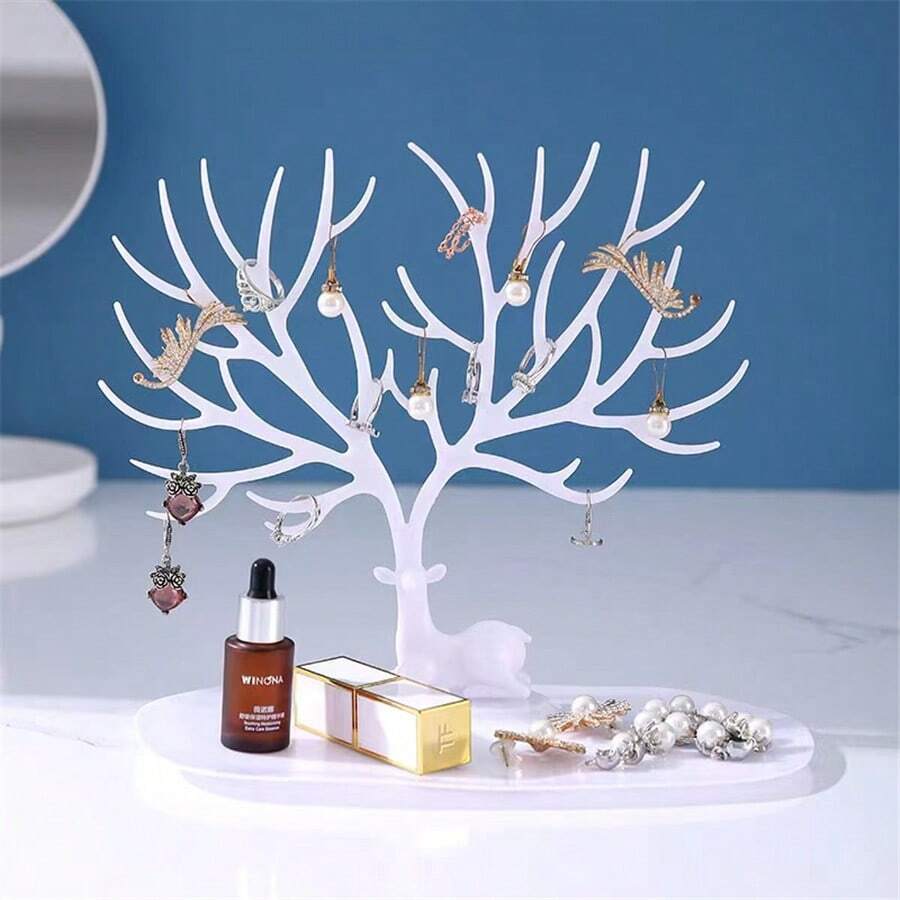 1pc Deer Jewelry Holder For Earrings, Bracelets, Necklaces Display Stand Rack Organizer