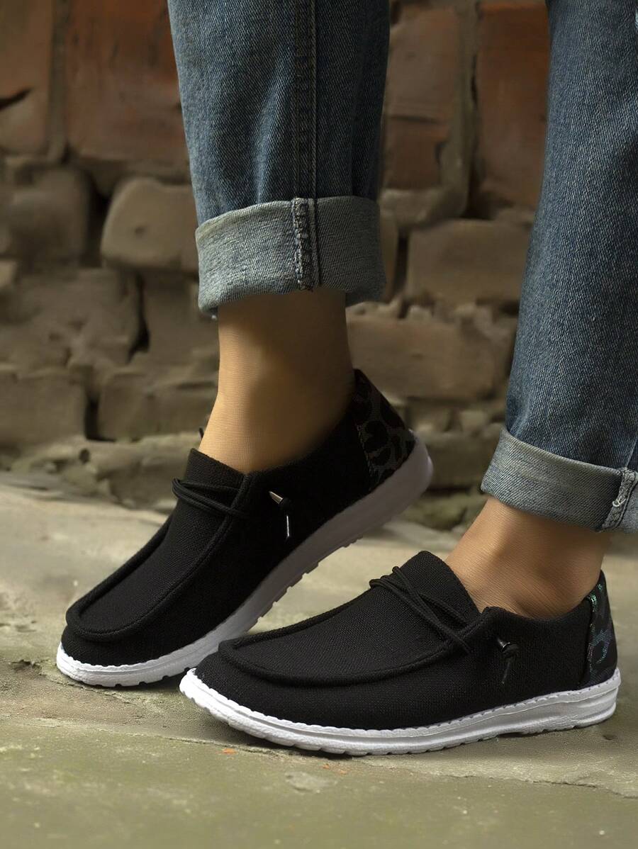 Women's Casual Sports Shoes, Comfortable And Lightweight, Suitable For Daily Wear, Flat Heel, Four Seasons Available, Multicolor Shoelace