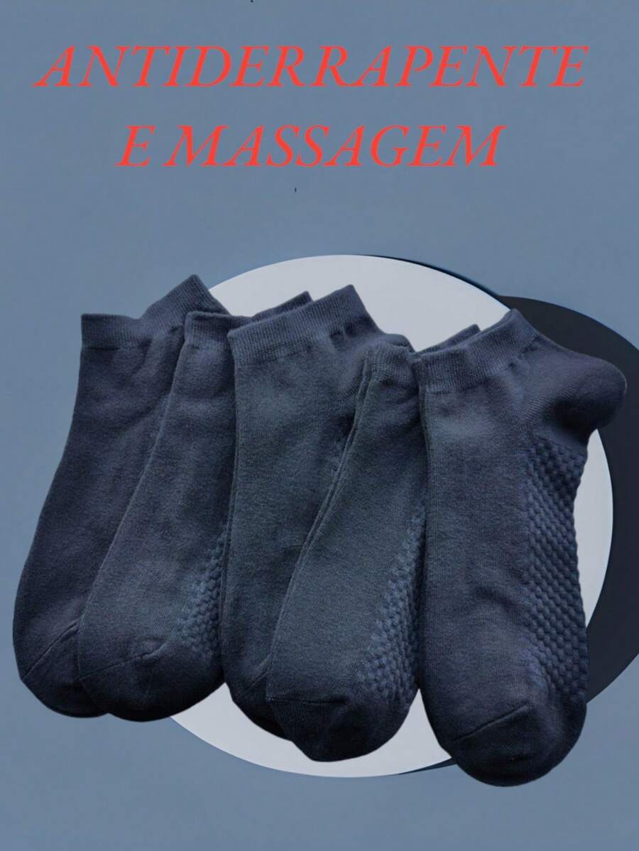 KIT 12 PARES MEIAS MASCULINA CANO CURTO ANTIDERRAPANTE USO DIA A DIA BASICA