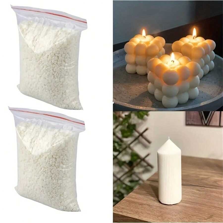 100g/200g/500g/1000g Cire de soja naturelle granulaire, matière première de bougie parfumée 100% sans additif pour fournitures de fabrication de bougies artisanales. Cadeau de la fête des mères, cadeaux de la fête des mères pour les femmes