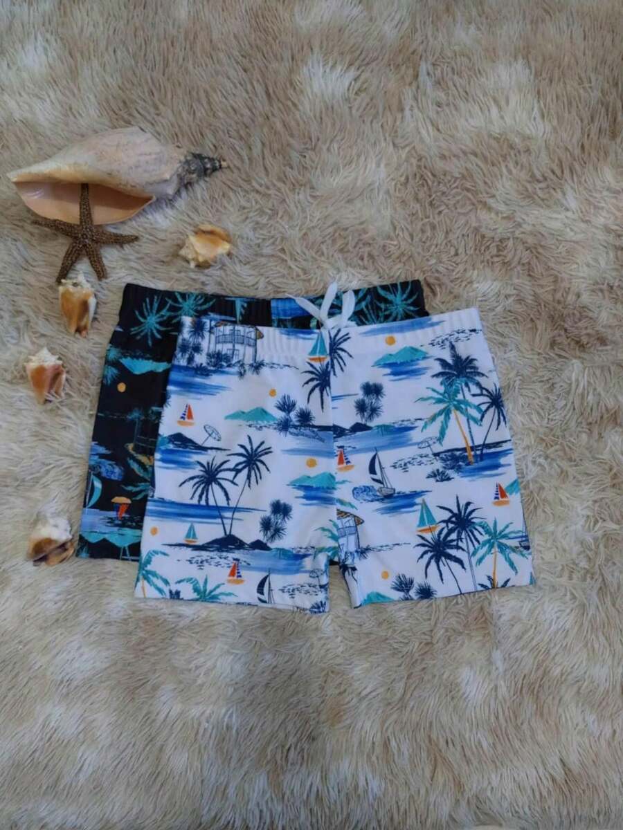 kit 2 sunga box masculina moda praia importado