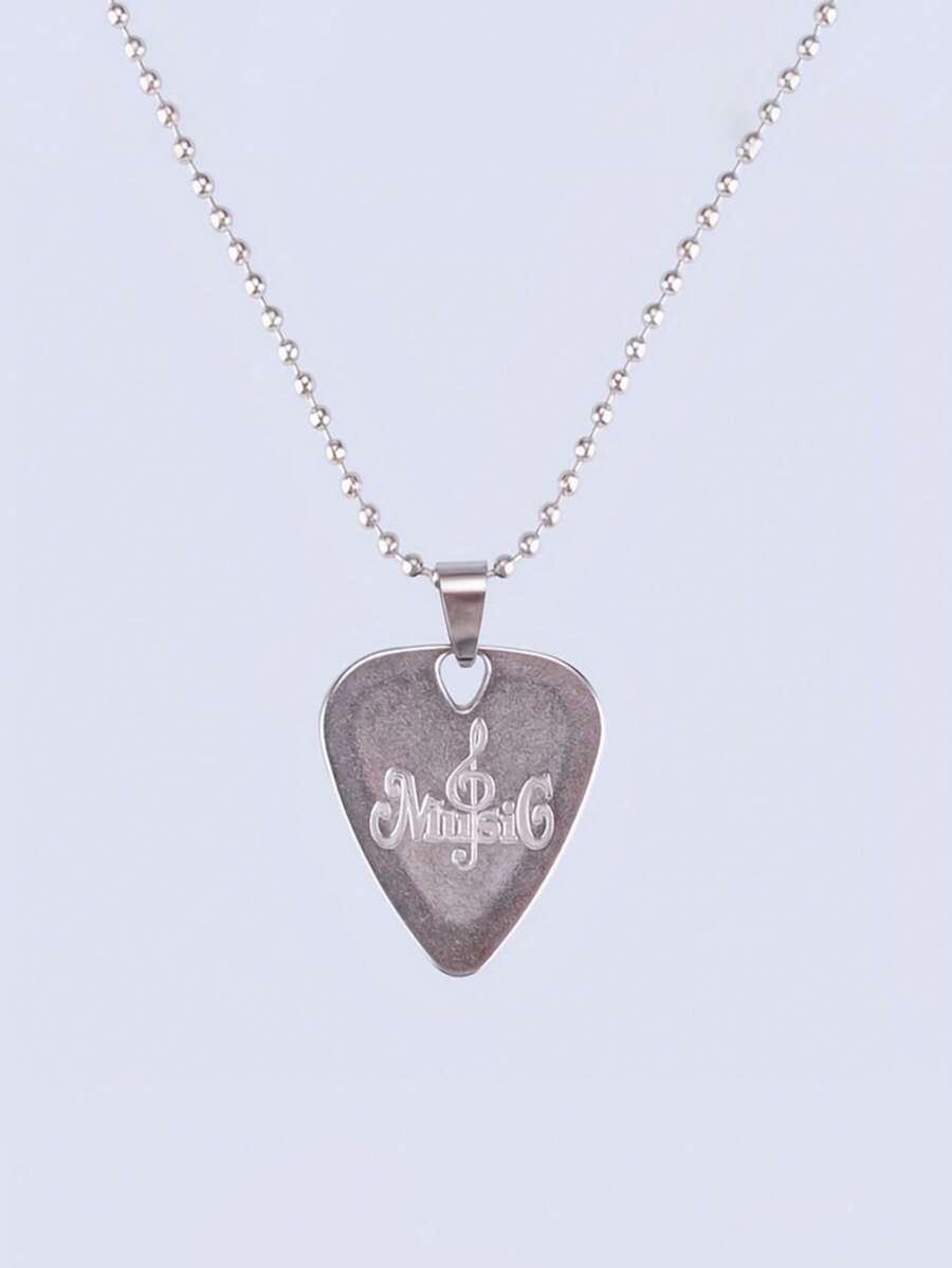 1 pieza Colgante de púa de guitarra, púa de guitarra acústica folk de metal, accesorio de púa de instrumento musical, púa de ukelele/guitarra eléctrica, regalo de colgante para el Día de San Valentín