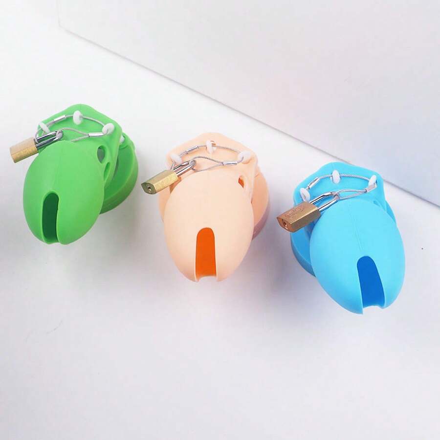 Silicone Chastity Cage Male Cock Lock With Penis Rings Sex Toys For Men Femboy Stretcher Bdsm