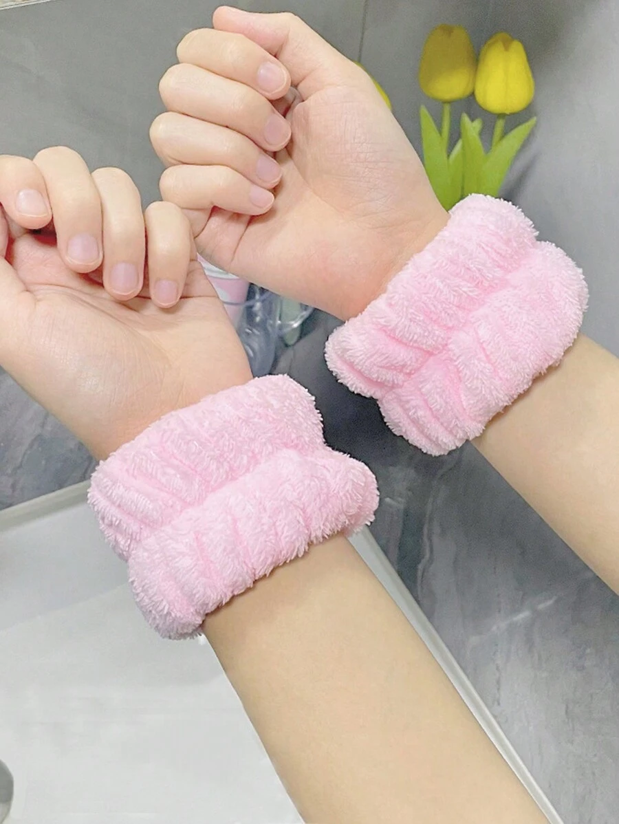 Pair Of Face Wash Wrist Straps That Prevent Splashing Water To The Cuffs For Washing, Water-Proof And Moisture-Proof Sleeves, Absorbent Hand Towels, Wristbands, Sports Plush Bracelets,Skincare,Room Decor,Home Decor,Bedroom Decor,Bathroom,Christmas Gifts,Bathroom Decor,Travel,Travel Stuff,Wedding,Christmas Party,Mom Gifts,Home,Room,House Decor,Christmas Gift,Gifts For Mom,Birthday,Pink Room Decor,Living Room Decor,Bedroom,Gifts For Men,Dad Gifts,Mushroom,New Years,Mom,Accessories,Gifts For Dad,Friends,Funny Gift