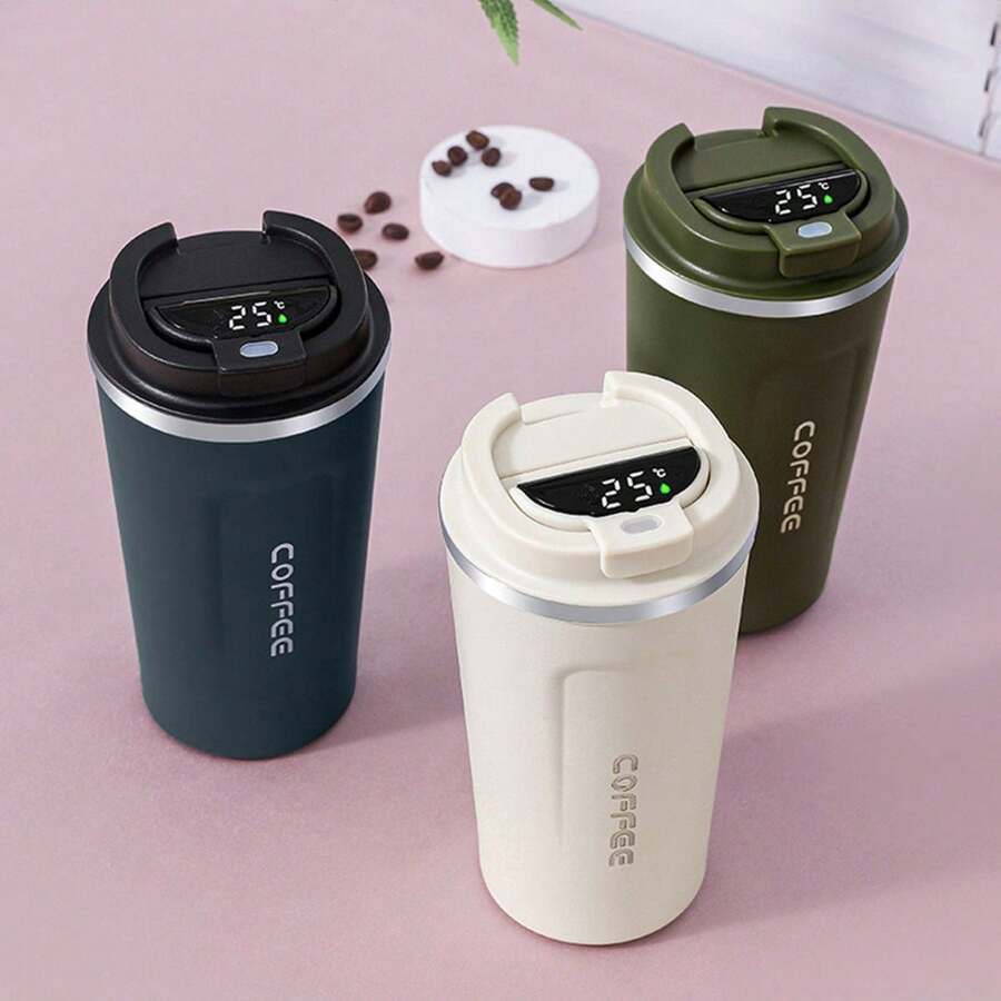 1pc 304 Stainless Steel 2nd Generation Vacuum Insulated Coffee Mug, Random Delivery Back To School