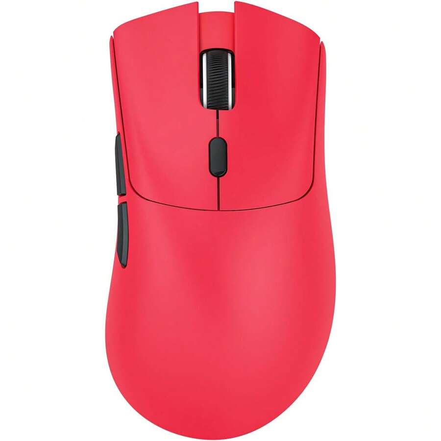 ATTRCK SHRRK R1 59g Tri-Mode Lightweight Wireless Gaming Mouse With Anti-Slip Stickers, 2.4GHz/Bluetooth/Wired Connectivity,6 Adjustable DPI Up To 18000, PAW3311 Sensor-Black