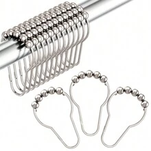 Crochet pour rideau de douche - Plaqué nickel