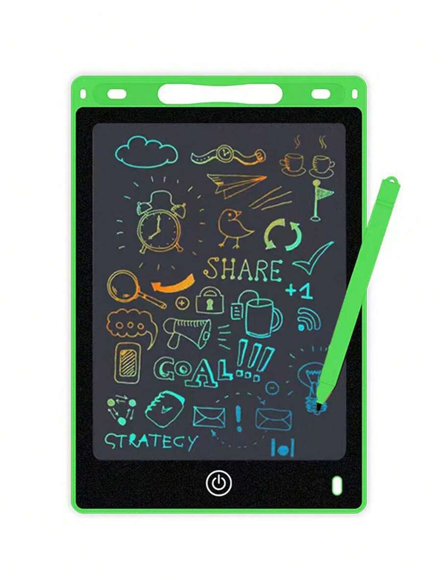 1 pieza Tableta de escritura LCD, tablero de graffiti de 8.5 pulgadas con pantalla a color, pizarra de escritura a mano borrable y reutilizable, adecuada para educación y aprendizaje en el hogar y la escuela, juguetes para niños y niñas de 3 a 6 años, regalos de cumpleaños, de vuelta a la escuela