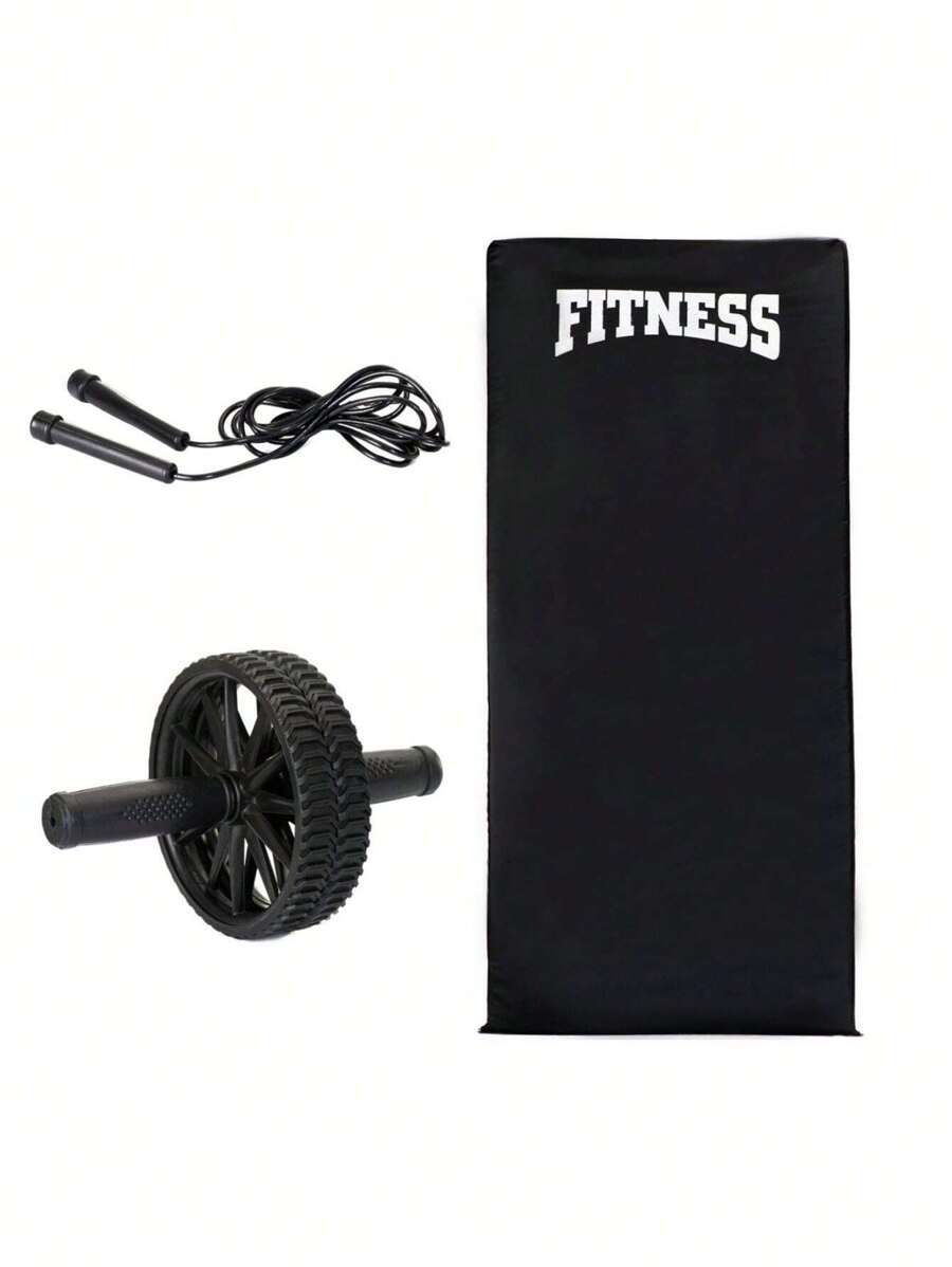 Colchonete De Academia Treino Corda De Pular Roda Abdominal