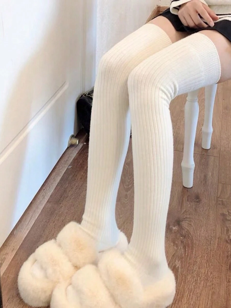 1/5 pares de calcetines altos de compresión con efecto adelgazante, transpirables, adecuados para otoño/invierno