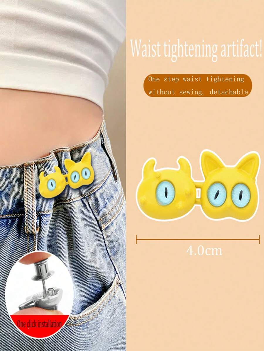 1pc Women's Brooch Set With Tightened Waist Brooch, Non Staple Alloy