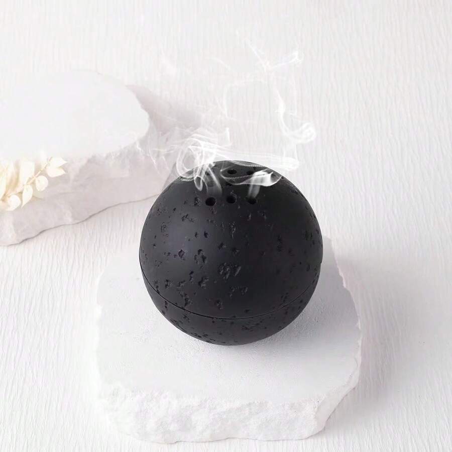 Quemador de incienso de bola de piedra de túnel simple nórdico, regalo de Halloween, espeluznante, otoño, invierno, vacaciones, festival, cumpleaños, graduación
