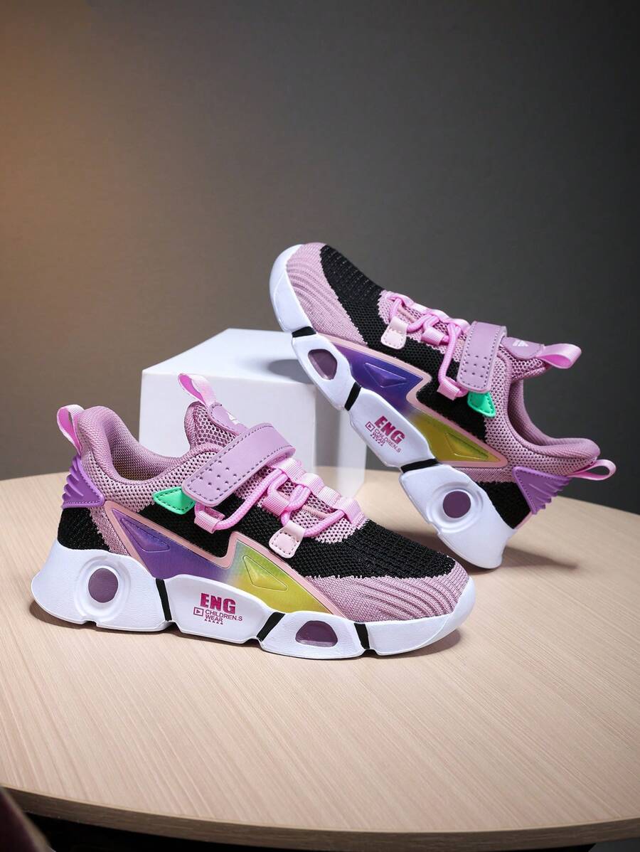 Children's Shoes, Girls' Breathable Mesh Outdoor Sneakers, Youth Casual Shoes