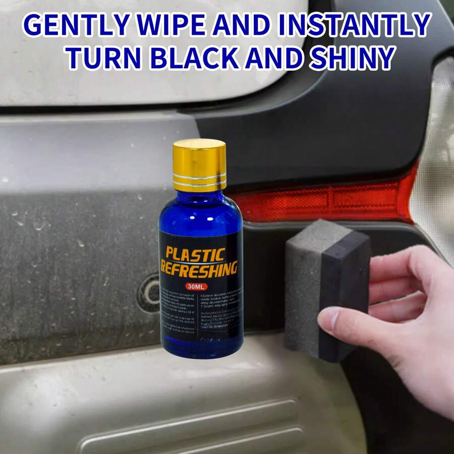 Car Plastic Restoration Quickly Polish Car Details To Restore Faded