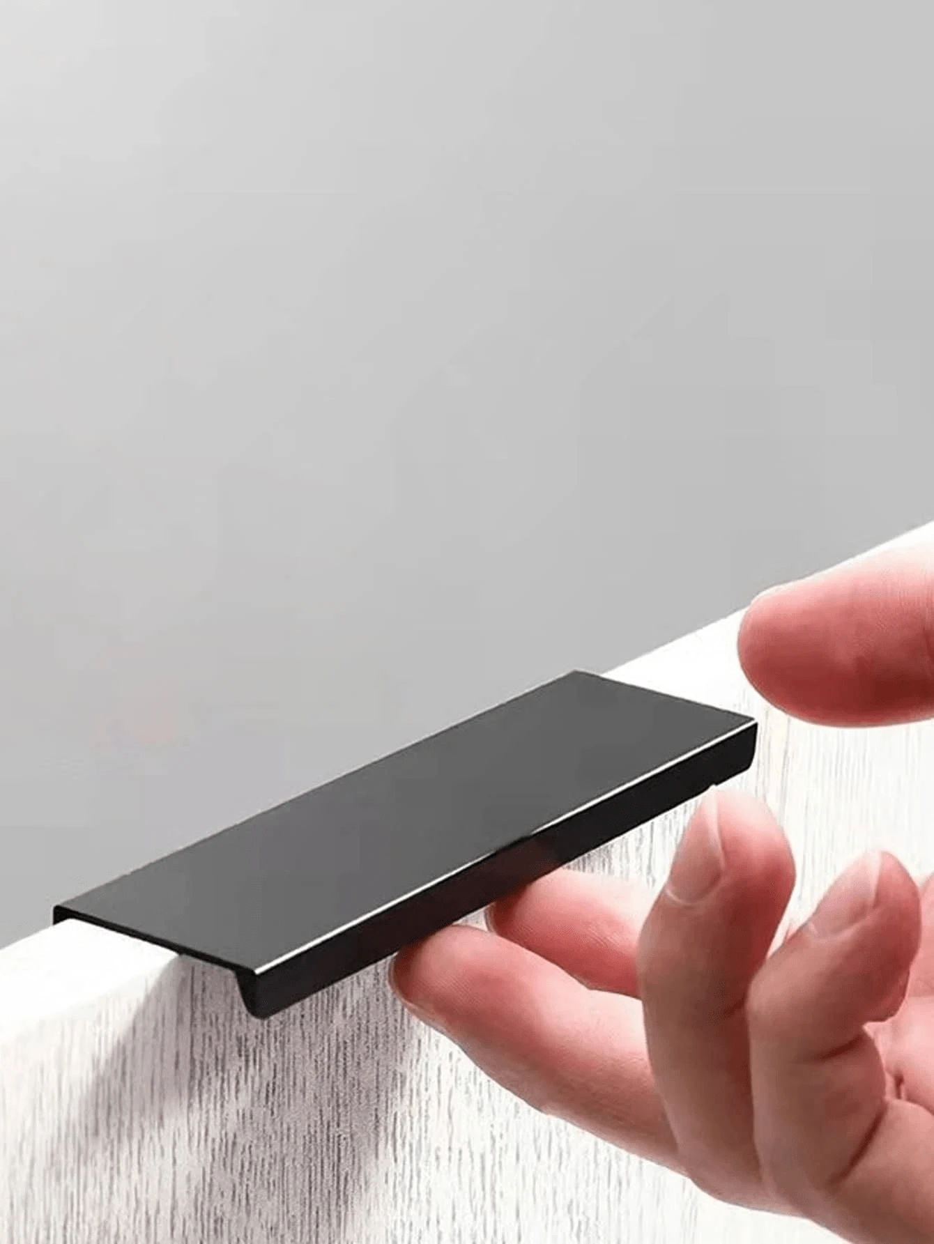 2 Stücke/5 Stücke/10 Stücke Unsichtbare Schrank-griffe Für Schubladen In Schwarz, Türgriff Aus Simples, Modernes Und Verstecktes Design Für Küchenschränke