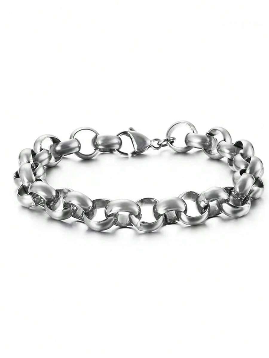 Aomogo Bracelet en acier inoxydable pour hommes et femmes, bijoux de cadeau d