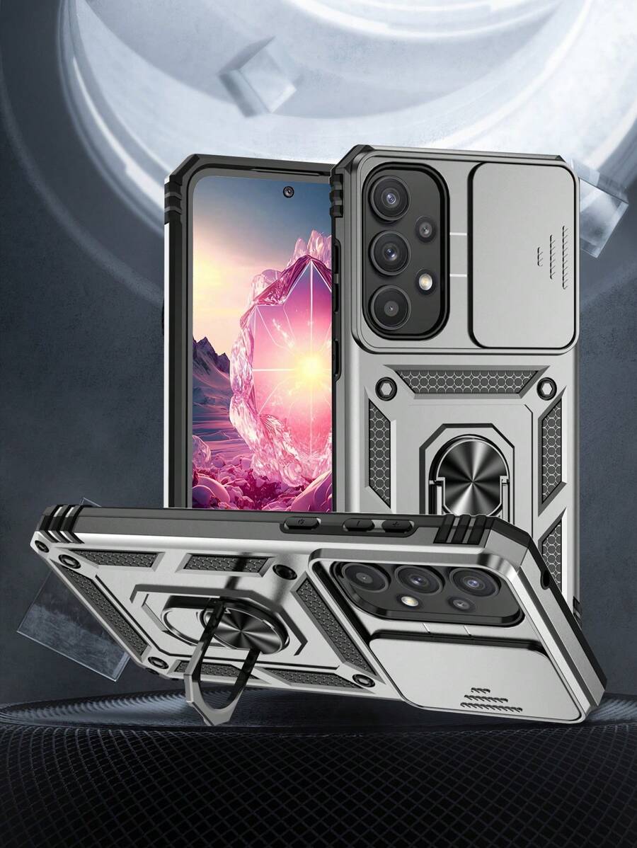 New Phone Case With 360° Rotatable Kickstand, 2-In-1 Rugged Shockproof Phone Case + Integrated Stand, High-Quality Craftsmanship, Compatible With Iphone 11/12/13/14/15 Pro Max, A14/A24/34/35/54/55 S23/24 S22U, OPPO, VIVO, Redmi Note 11/12 Pro