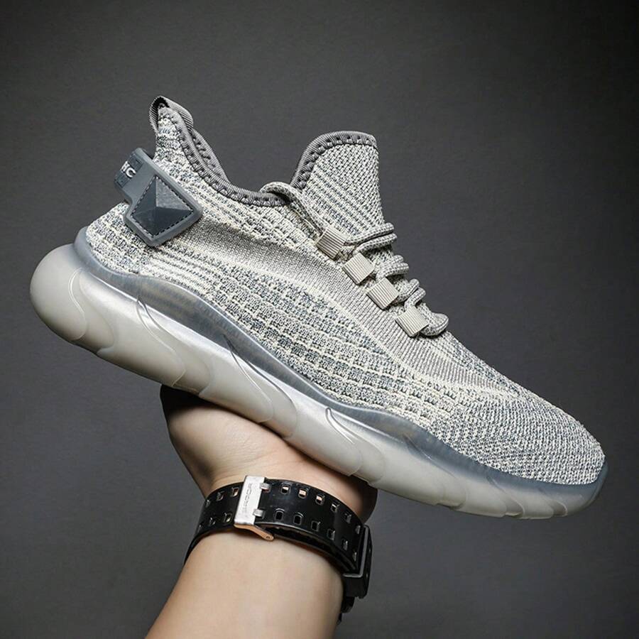 Nouvelles Chaussures de course d'été 2025 pour hommes, à semelle souple et respirante en maille, confortables et légères
