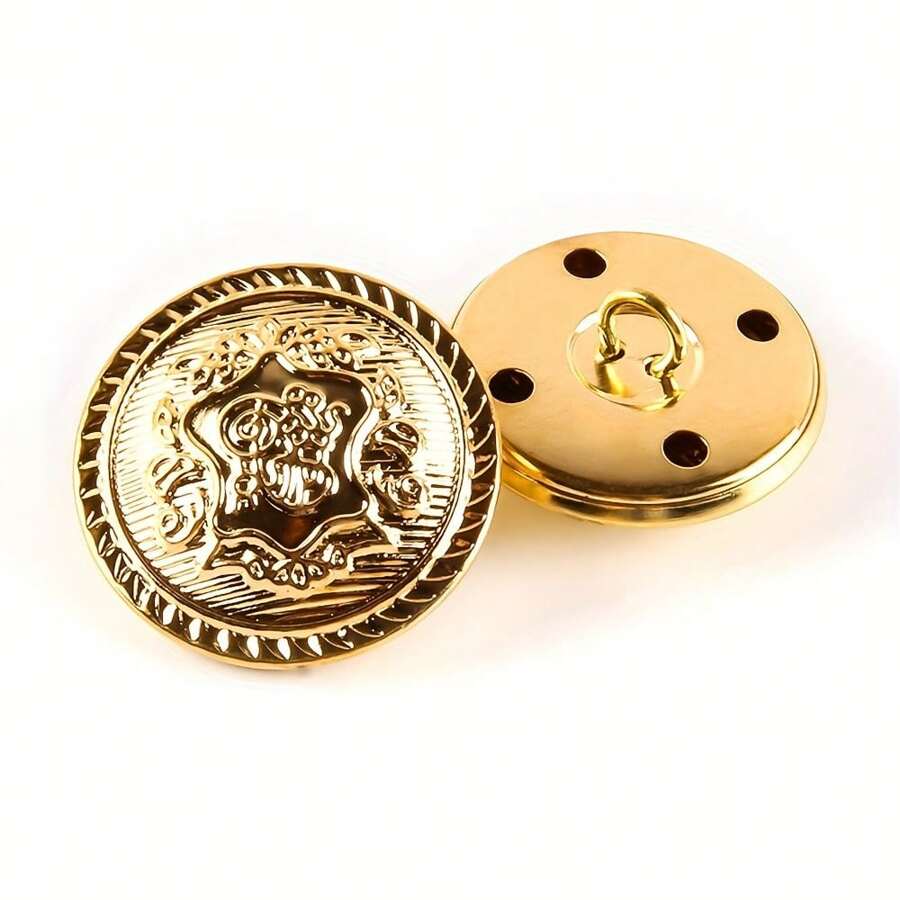 20PCS Metal Round Shank Buttons Vintage Buttons Sewing Buttons Decorative Buttons,Buttons For DIY Crafts Arts & Crafts Supplies , Buttons For ClothingSewing & Knitting Supplies.( Color: Gold, Silver, Copper, Antique Silver )