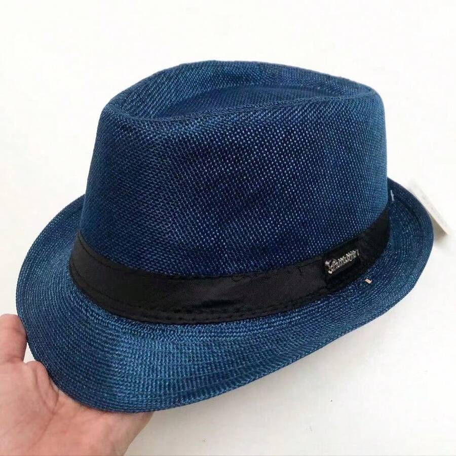 Chapéu Malandro Carioca social Liso Unisex Brim Tecido Panama