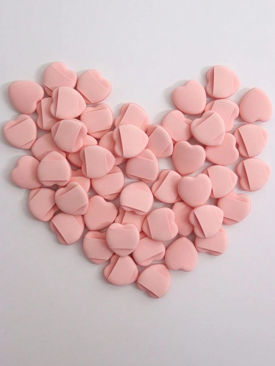 50pcs Finger Air Cushion Sponge Powder Puff Set, Including Air Cushion Sponge, Latex-Free Mixed Sponge And Makeup Puff, For Liquid Foundation, Powder Foundation, Concealer. Suitable For All Skin Types.