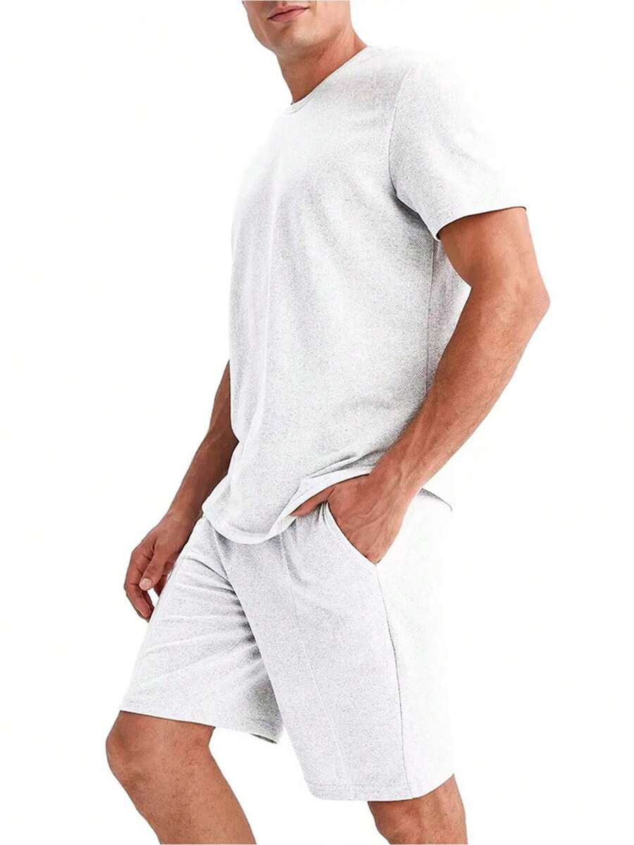Shendy Vendy Conjunto Deportivo Hombre de 2 Piezas Casual, Ligero, Ropa Deportiva Hombre Playera de Manga Corta y Short de Gimnacio, Baloncesto, Deporte, Set de Entrenamineto