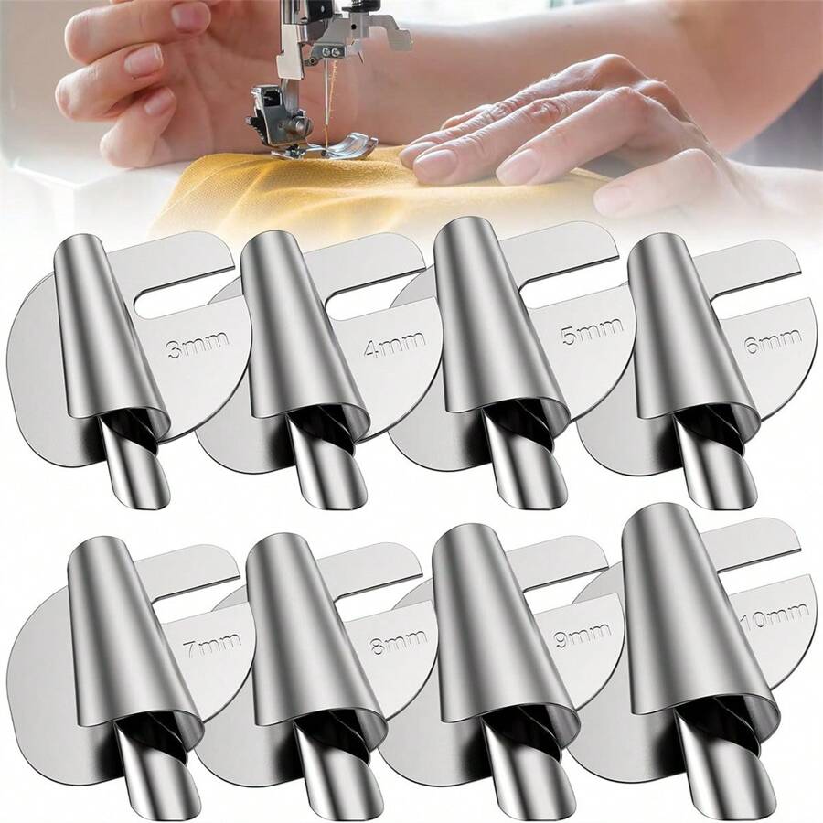 4 Pcs Sewing Rolled Hemmer Foot Rolled Hem Hammer Foot For Sewing Machine, Rolls Hemming Attachement Rolled Seam Presser Foot, Sewing Accessories & Tools