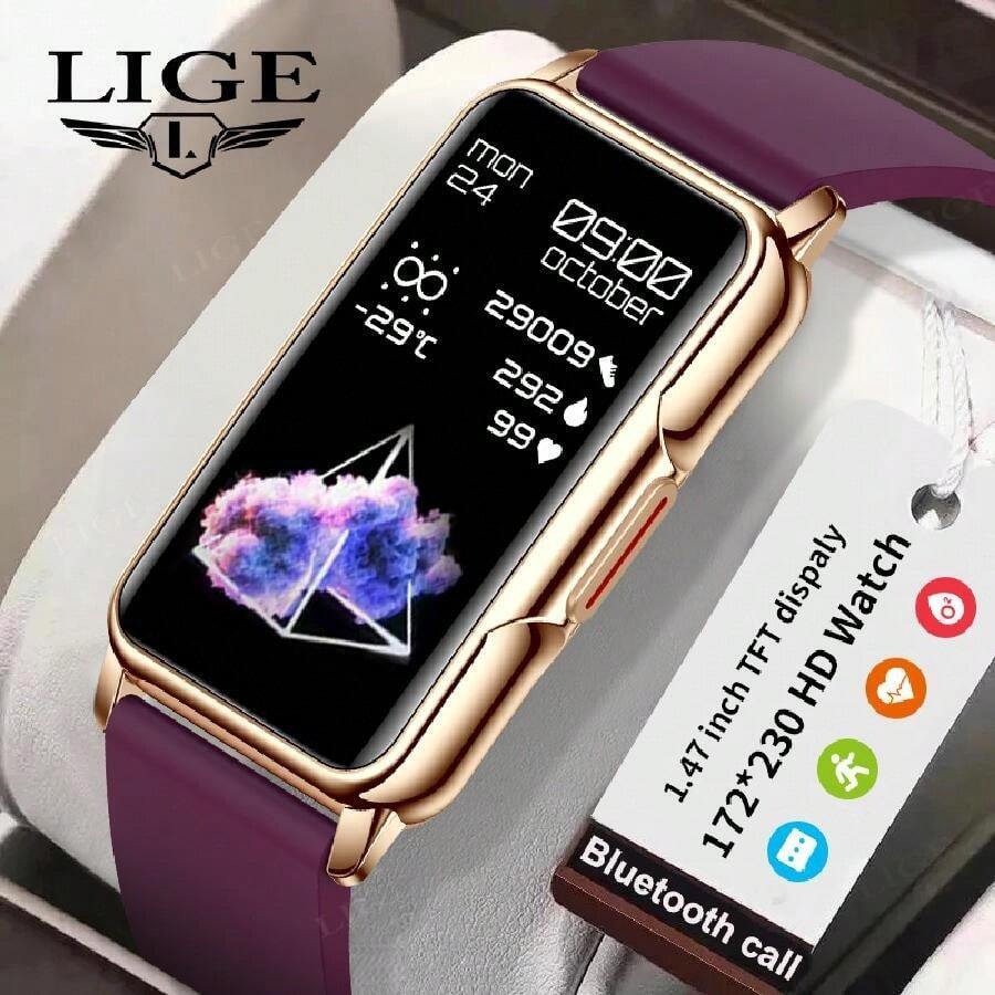 LIGE LIGE Smart Talk Watch/With Heart Rate/Blood Oxygen/Blood Pressure/Sleep Monitor/Fitness Tracker/Sports Mode/Steps/Calories/Counter Activity/Health Tracker IP67 Waterproof/Call And Message Notification/Multiple Sports Modes For Men Miss