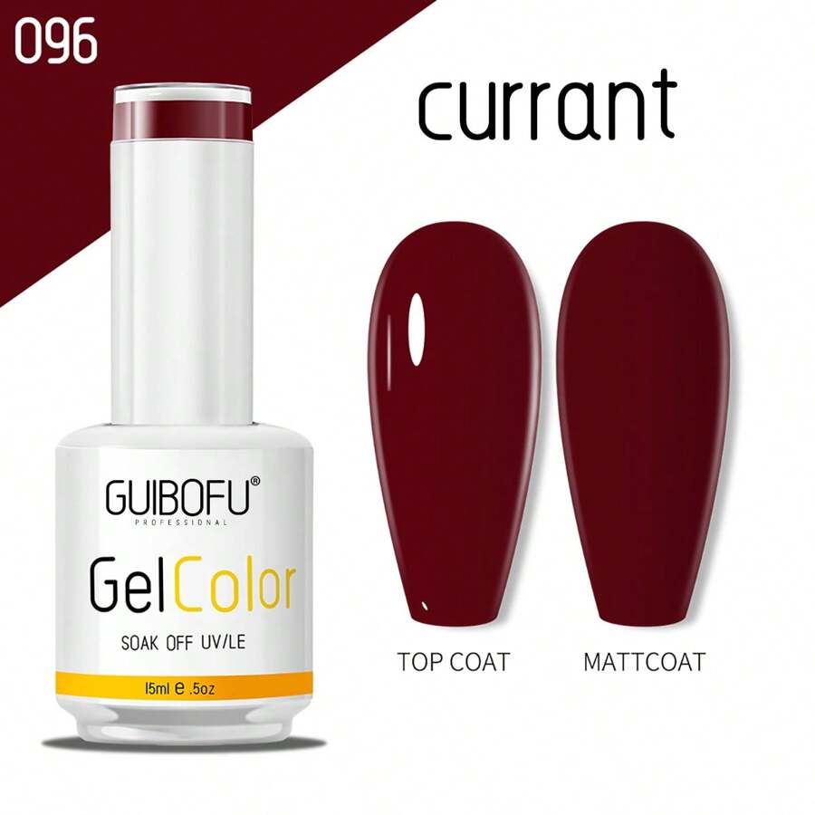 15ml Large Capacity Nail Gel Polish, 120 Colors Optional, Solid Color Per Bottle With Top Cap, New Nail Gel Polish For Professional Salon Use