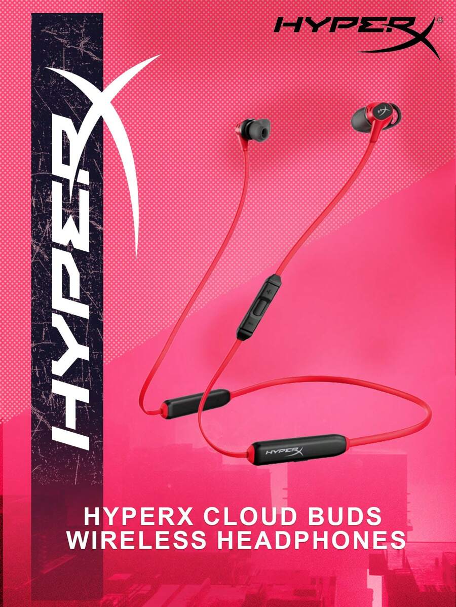 HyperX HyperX Cloud Buds Bluetooth Kabellose Kopfhörer, Qualcomm AptX HD, 10 Stunden Akkulaufzeit, 14mm Treiber, Mikrofon, Audiosteuerung