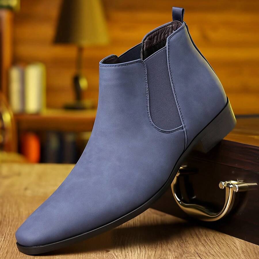 1 par de nuevas botas Chelsea para hombre, botas elegantes y casuales para negocios