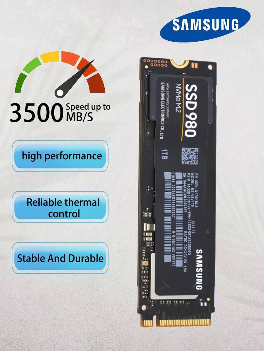 Samsung Samsung Ssd 980 Solid State Drive 250gb/500gb/1tb Nvme M.2 Laptop Und Desktop Computer Speicher Pcia 3.0
