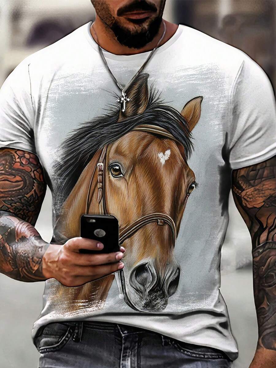 Camisa Camiseta Cavalo 176