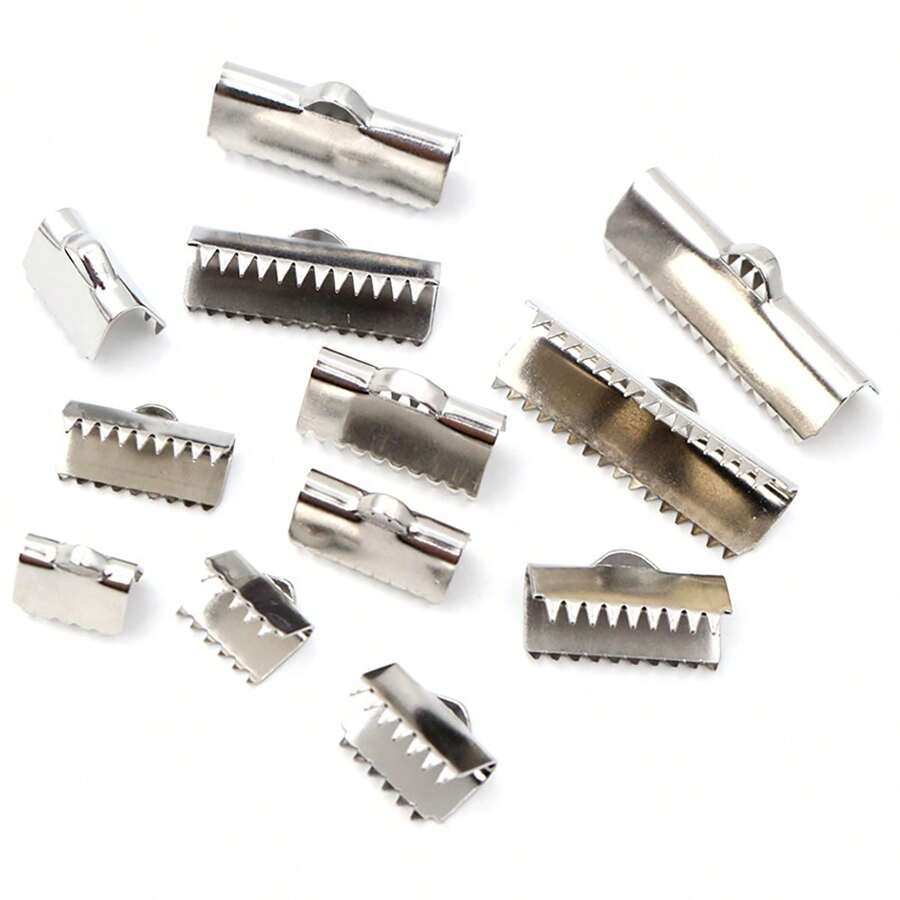 20 pièces Fermoir à boucle plate en acier inoxydable pour la fabrication de bijoux, connecteurs pour collier, bracelet, DIY