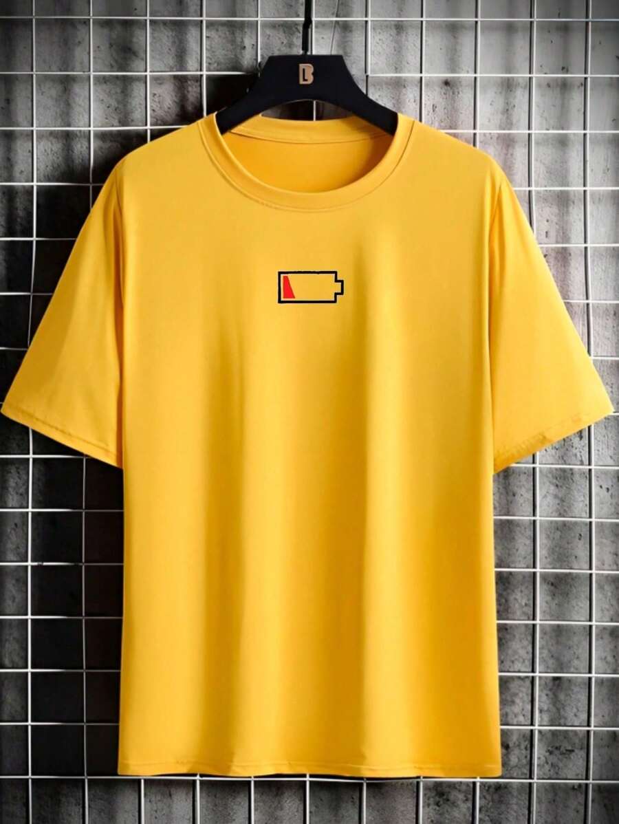 Camiseta Low Battery Tumblr Unissex Algodão