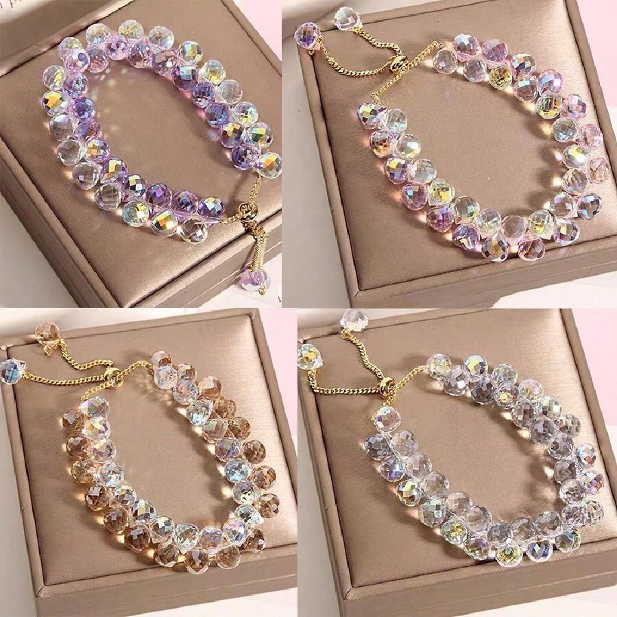 1pc & Fashionable & Minimalistic & Colorful Beaded Bracelet For Women, Suitable For Daily Wear
