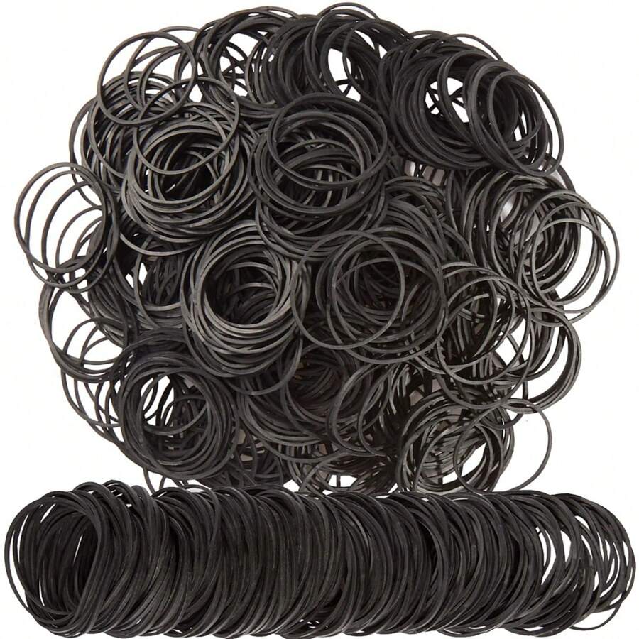 100/300/500pcs Black Rubber Band For Office Supply School Home Elastic Band 38mm Rubber Bands Back To School