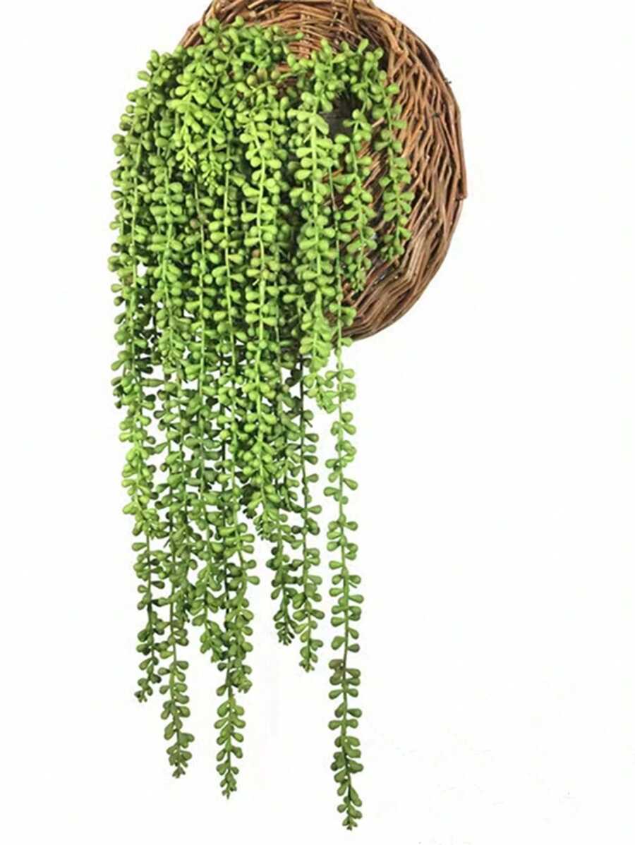 5 Branches Artificial Green Plants Couple Tears Indoor Decoration Hanging Basket Wall Decor Fake Plant, Valentine Day, Gift Gifts Birthday Graduation