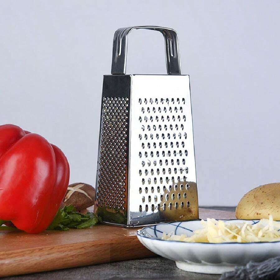 Rallador De Caja De Acero Inoxidable Profesional Con 4 Lados Para Limón, Patata, Zanahorias, Vegetales, Jengibre, Queso, Cocina