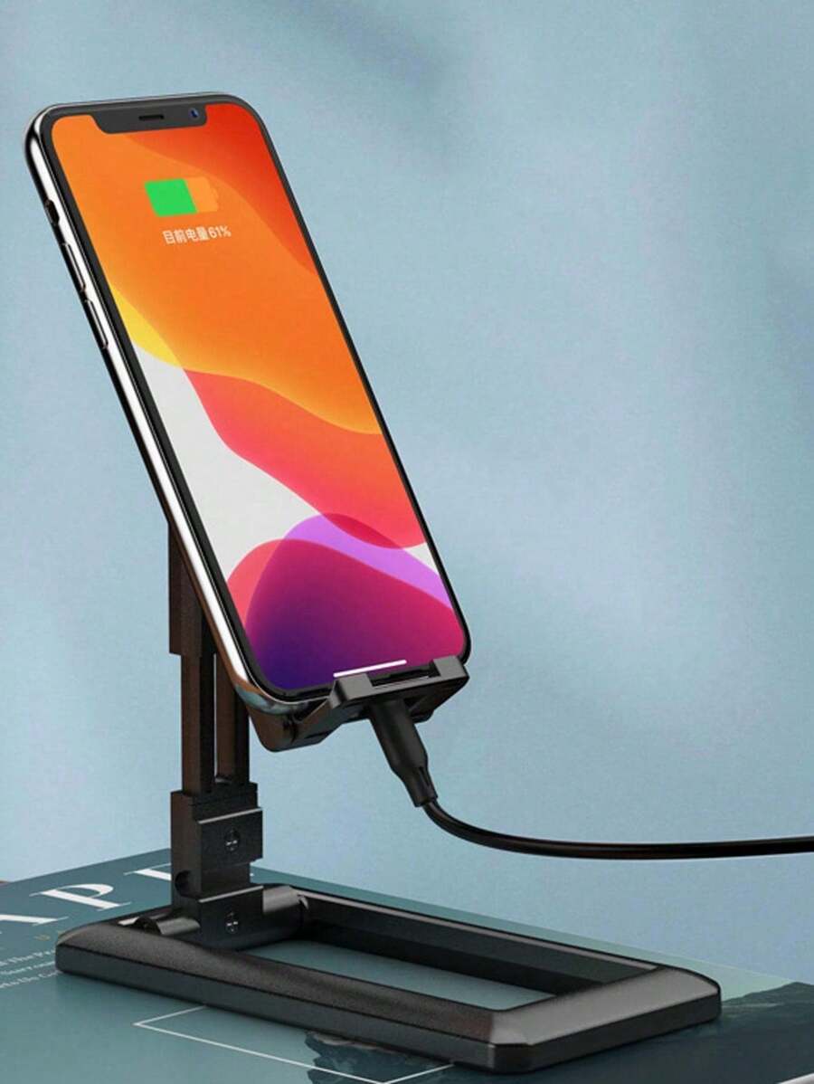 1-teiliger Tablet- Und Handyständer Für Den Desktop, Nachttisch, Verstellbarer, Multifunktionaler, Faltbarer Stützrahmen Für Livestreaming, Tragbar
