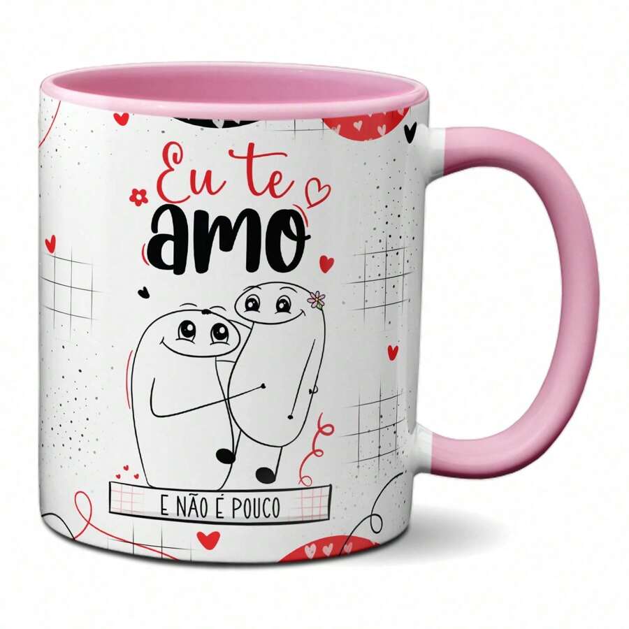Caneca Flork Namorados Eu Te Amo E Não É Pouco Presente Fofo