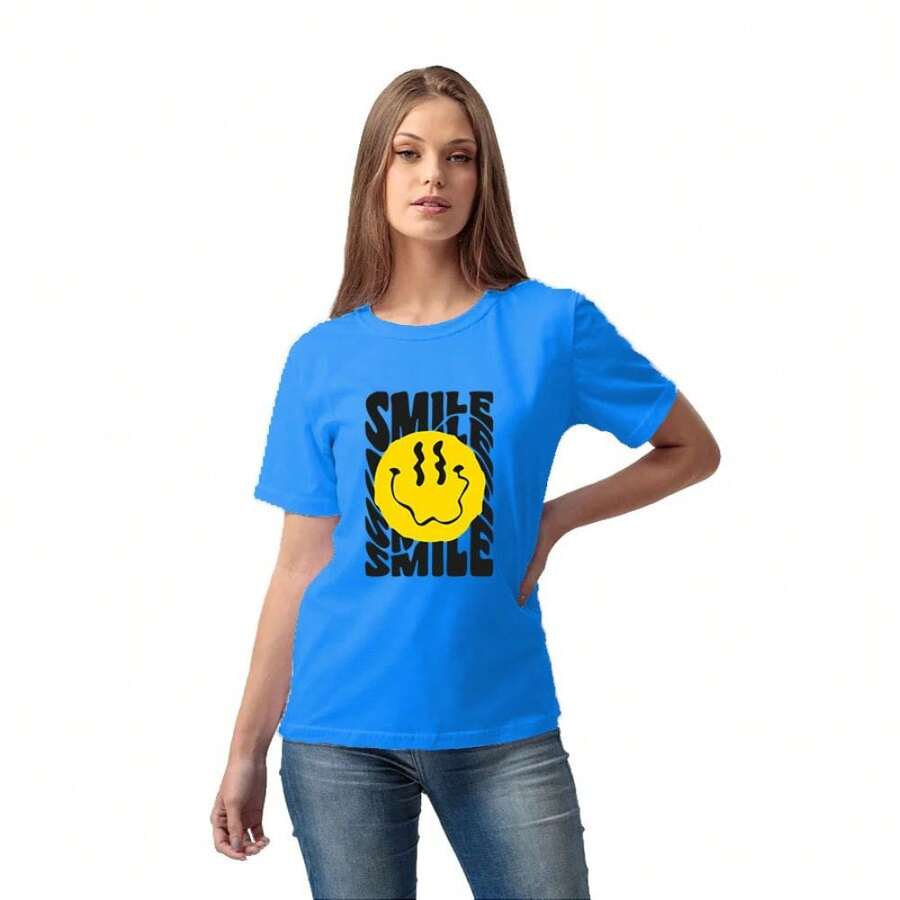 Camiseta Smile Unissex Premium 100% Algodão AL7 Store