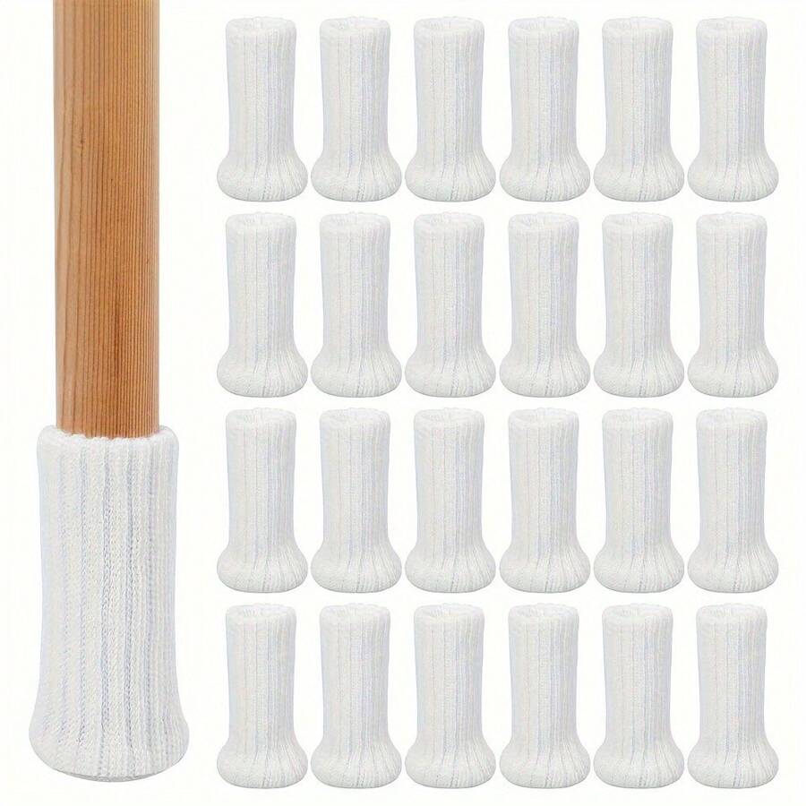 24pcs, Furniture Leg Socks - Upgrade Floor Protectors For Chairs And Tables - Mute, Wear Resistant, Anti-Slip Foot Covers - Home Accessories